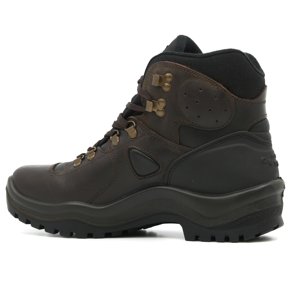 detail GRISPORT Sherpa hnědá pánská kožená outdoor obuv s membránou Gritex®