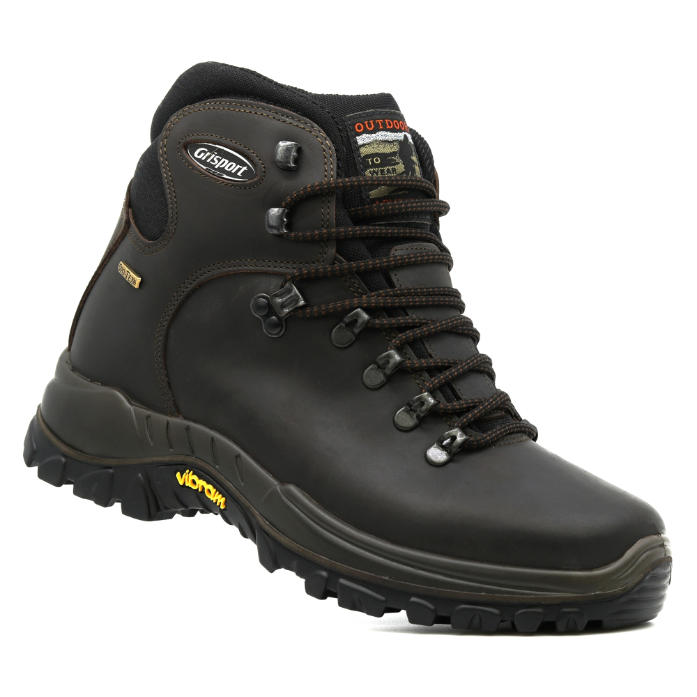 detail GRISPORT Classic hnědá pánská kožená outdoor obuv Vibram s mebránou Spo-Tex®