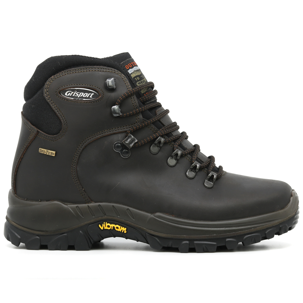 detail GRISPORT Classic hnědá pánská kožená outdoor obuv Vibram s mebránou Spo-Tex®