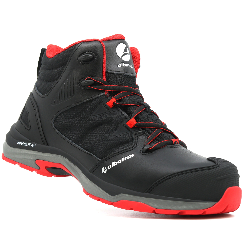 detail ALBATROS Ultratrail Mid S3 černá pánská pracovní obuv