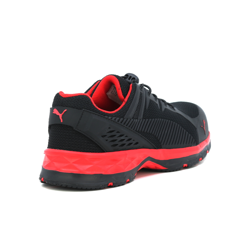 detail PUMA Fuse Motion 2.0 red low S1P ESD HRO Safety shoes