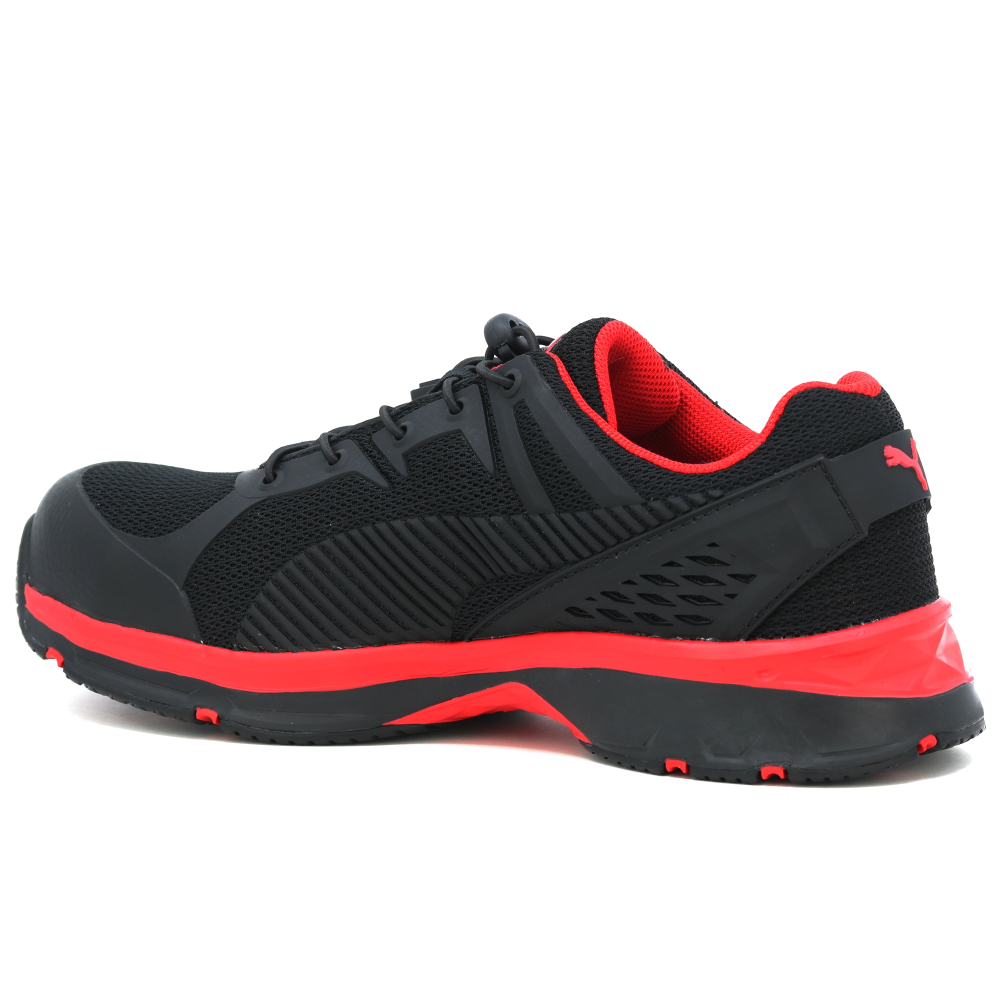 detail PUMA Fuse Motion 2.0 red low S1P ESD HRO Safety shoes