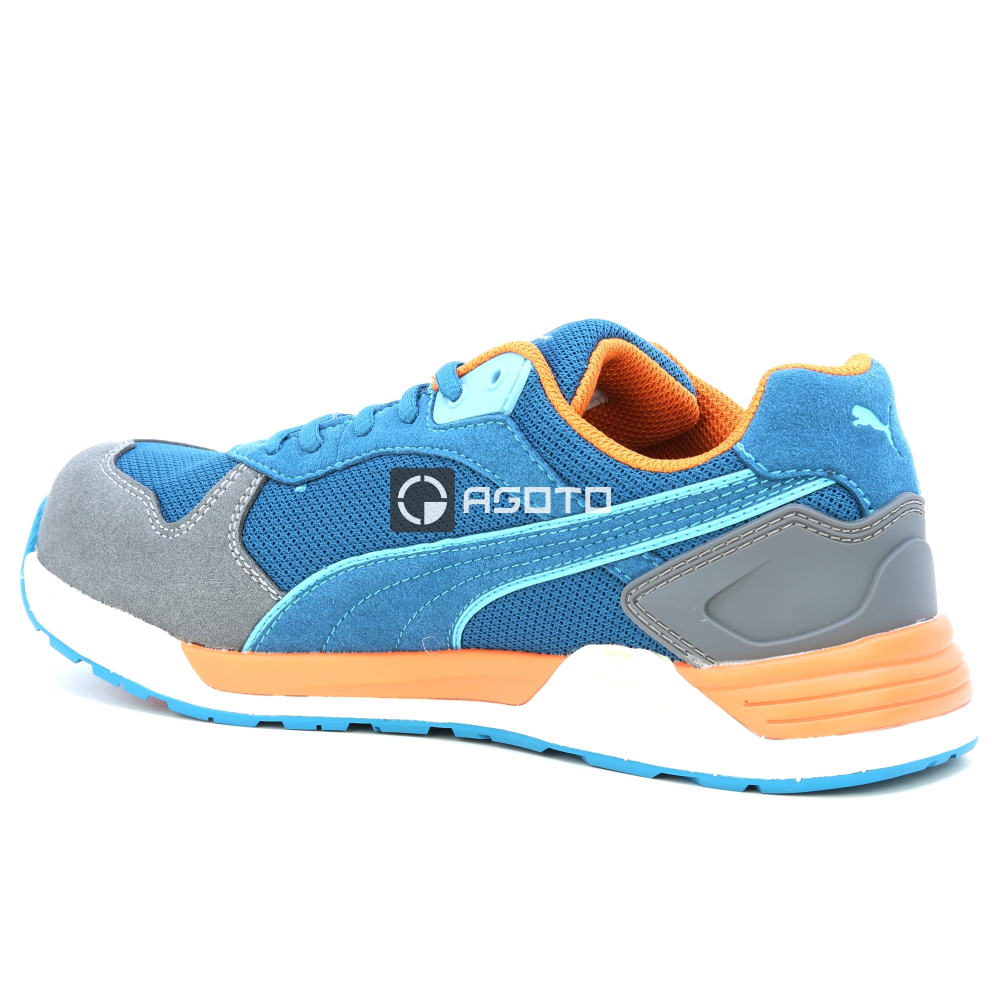 detail PUMA Frontside blue S1P ESD Safety shoes