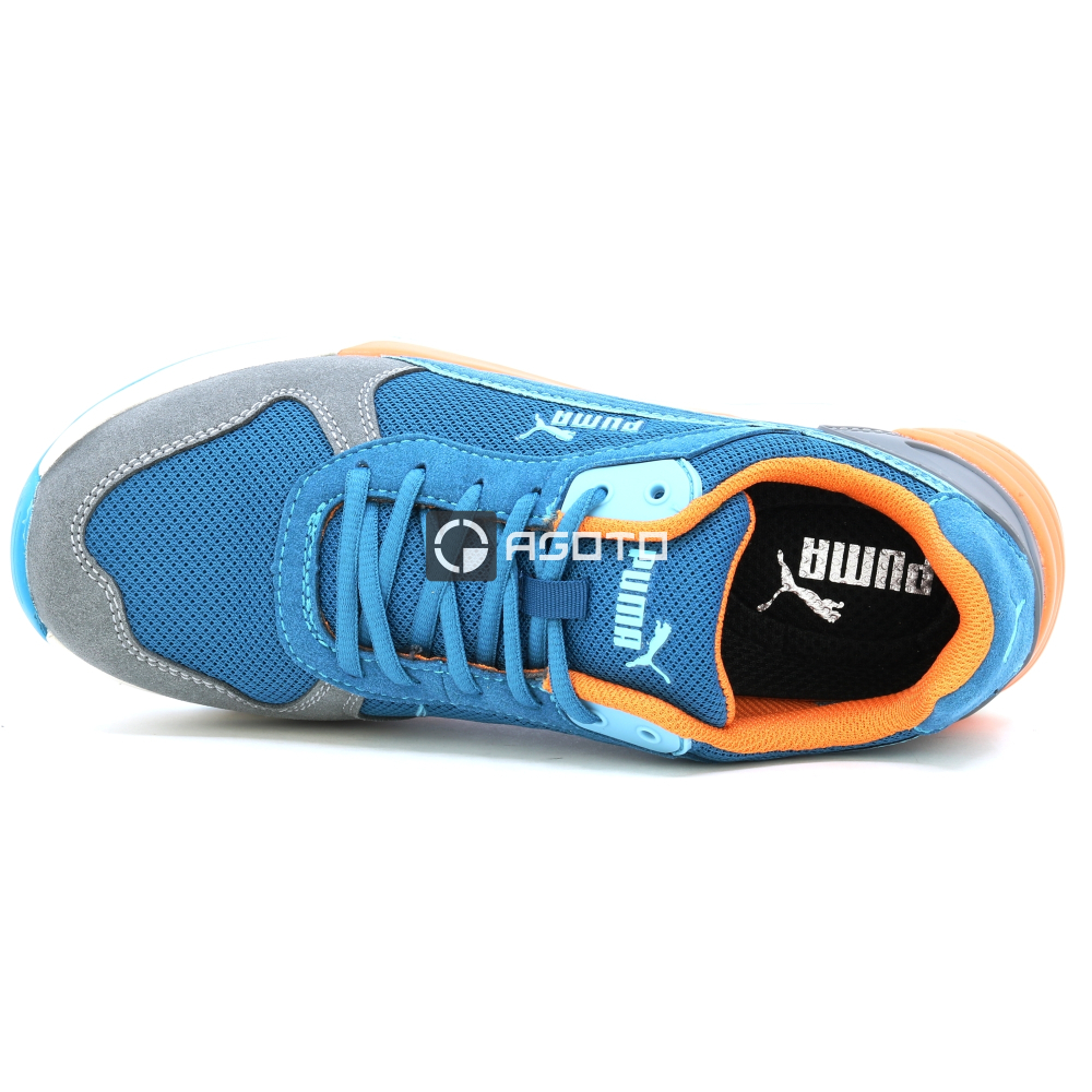 detail PUMA Frontside blue S1P ESD Safety shoes