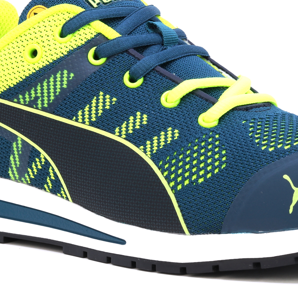 detail PUMA Elevate Knit low green S1P Safety shoes