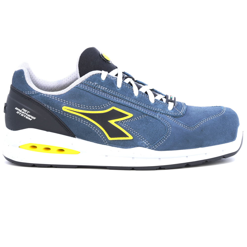 detail DIADORA Run Airbox S3 modrá pánská pracovní obuv, která dýchá - Geox