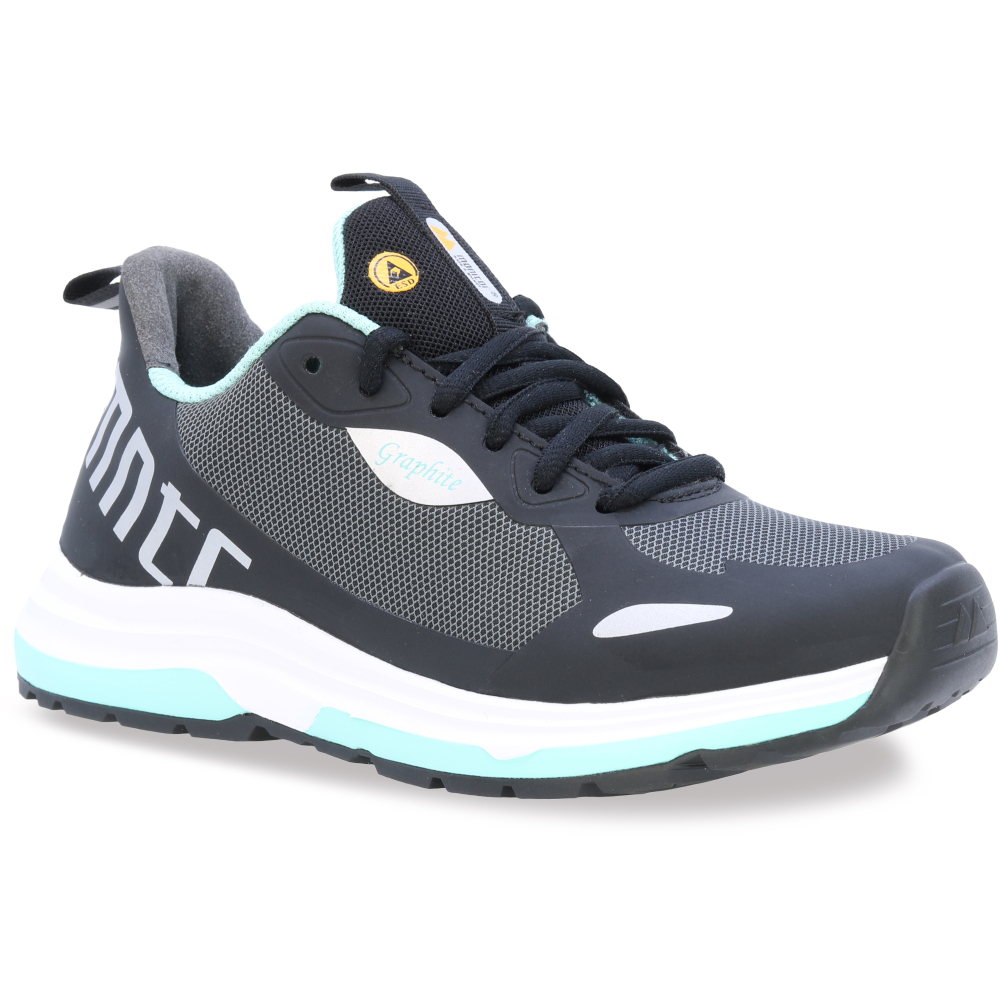 detail MONITOR SWEDEN Graphite Sportwork O1 černá dámská pracovní obuv extra light