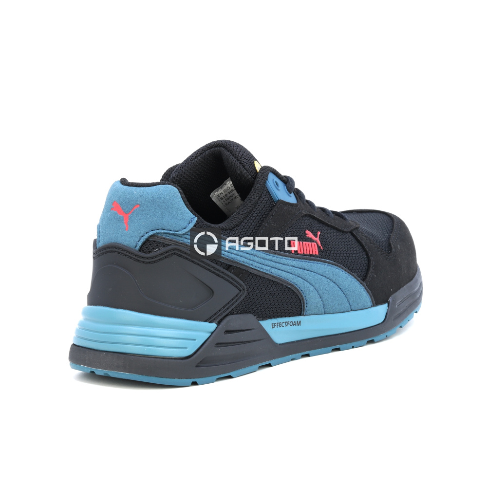 detail PUMA Frontside S1P ESD černá pánská pracovní obuv