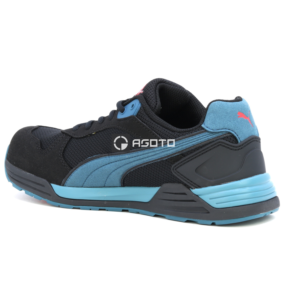 detail PUMA Frontside S1P ESD černá pánská pracovní obuv