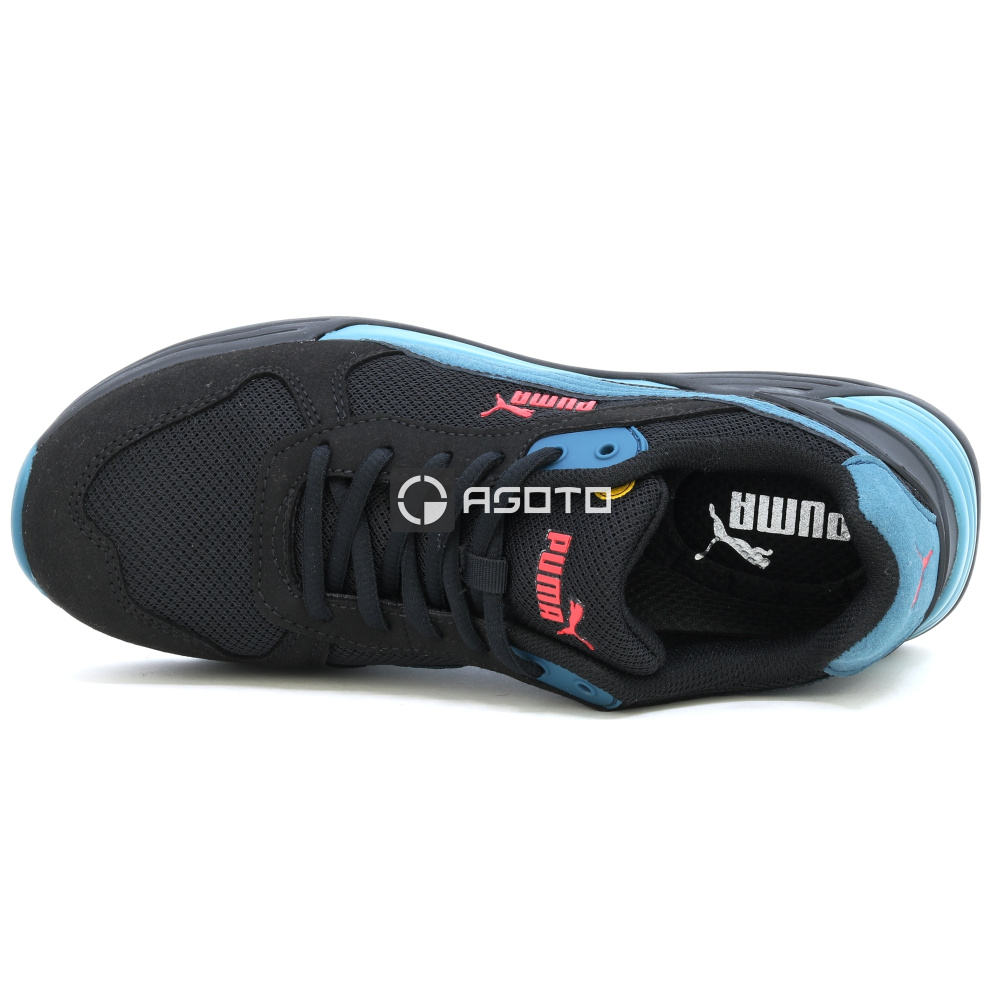 detail PUMA Frontside S1P ESD černá pánská pracovní obuv