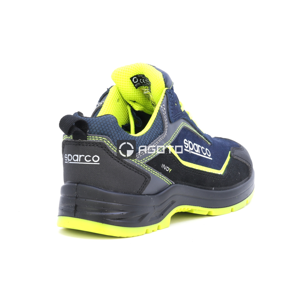 detail SPARCO Baltimora S3 ESD černá pánská pracovní obuv