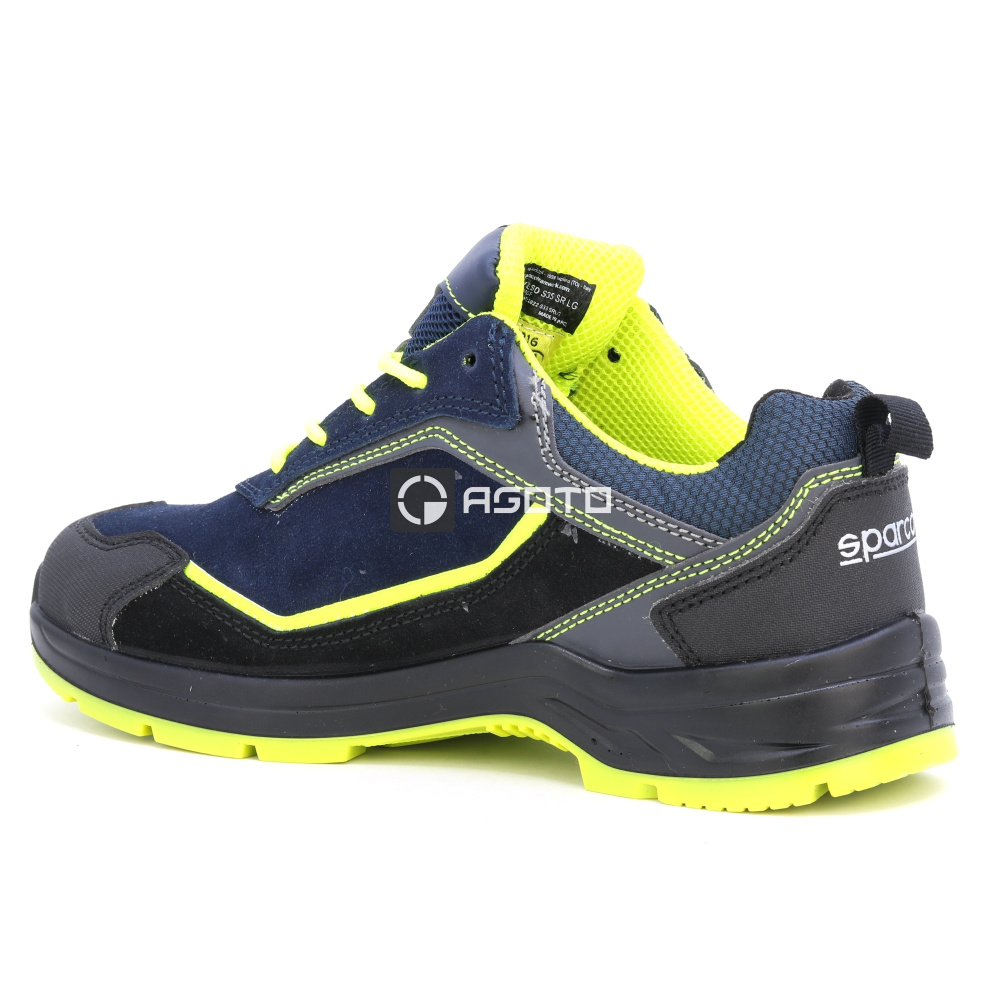 detail SPARCO Baltimora S3 ESD černá pánská pracovní obuv