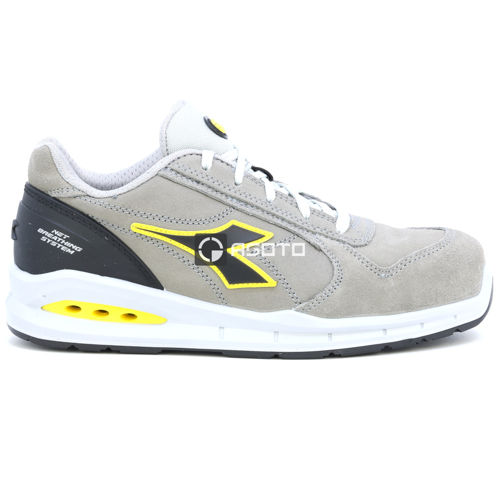 detail DIADORA Run Airbox S3 béžová pánská pracovní obuv, která dýchá - Geox