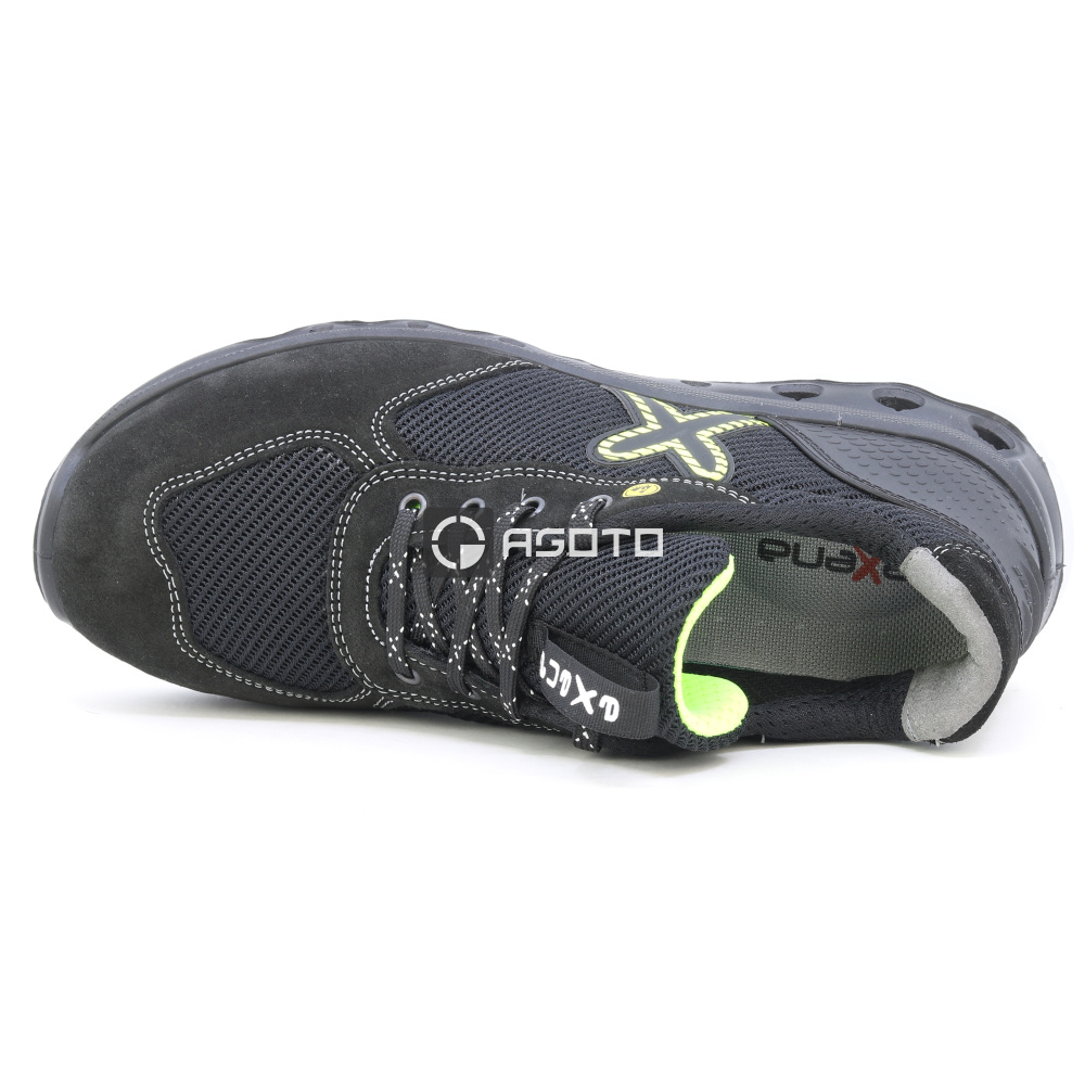 detail EXENA Stardust S1P ESD černá pánská pracovní obuv