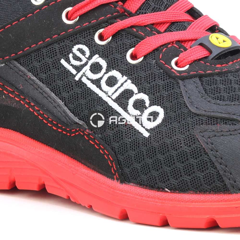 detail SPARCO Jacques S1P černá pánská pracovní obuv