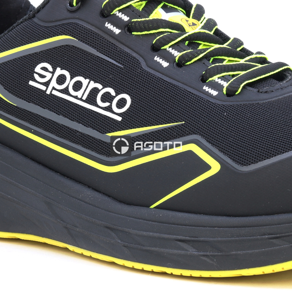detail SPARCO Luton S1P ESD černá pánská pracovní obuv