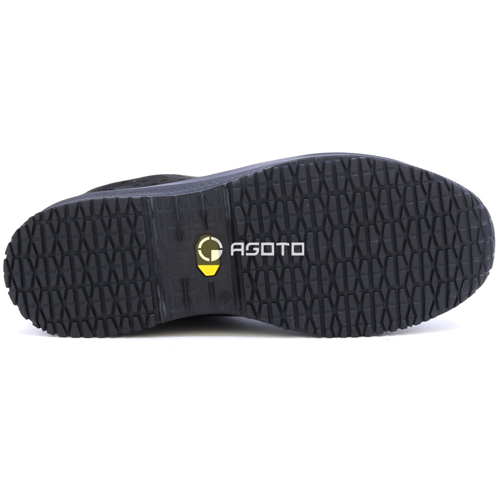 detail SIXTON Cuban S1P ESD černá pánská pracovní obuv Vibram®