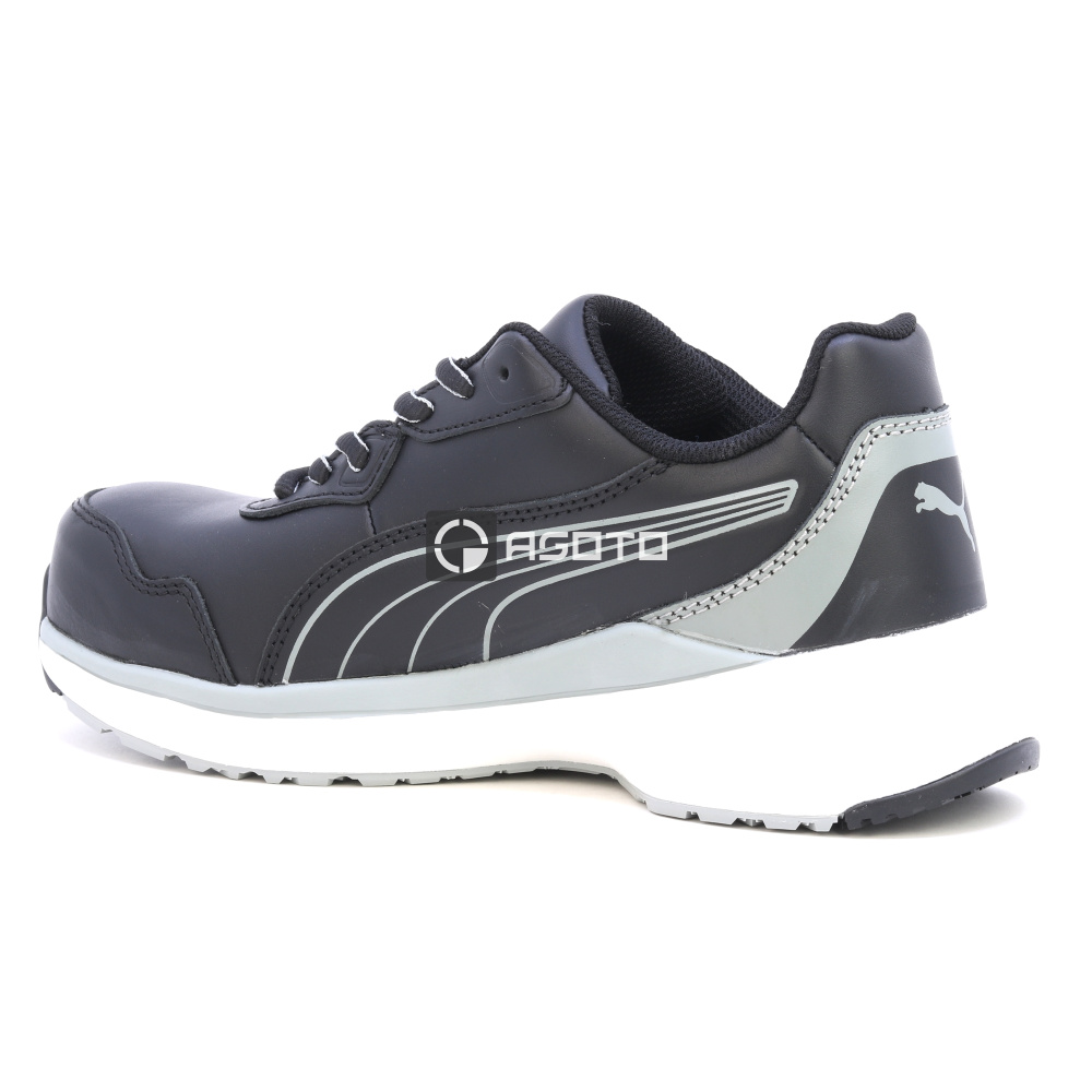 detail PUMA Zoom Low S3 ESD černá pánská pracovní obuv Výprodej
