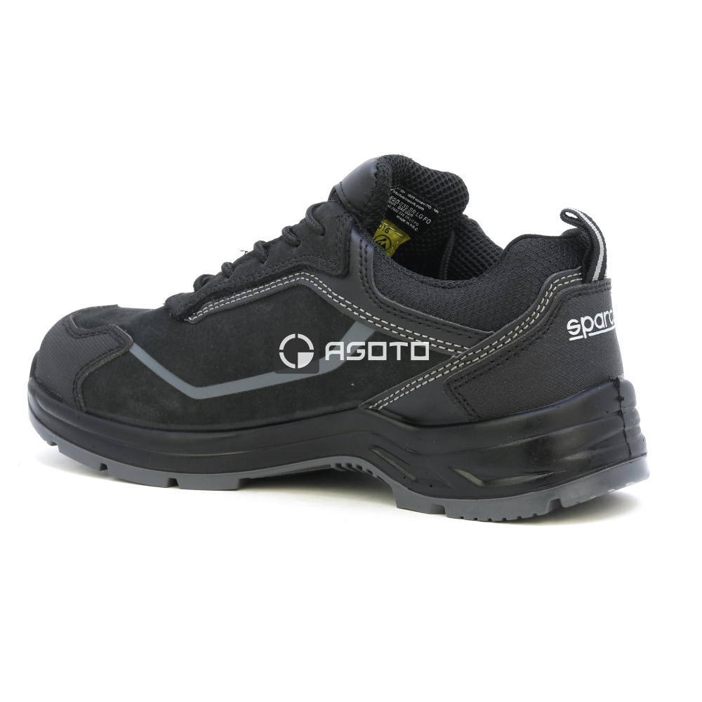 detail SPARCO Gregor S3 ESD černá pánská pracovní obuv
