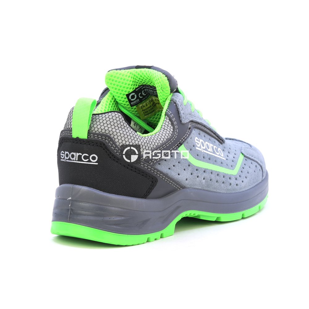 detail SPARCO Felix S1P ESD šedá pánská pracovní obuv