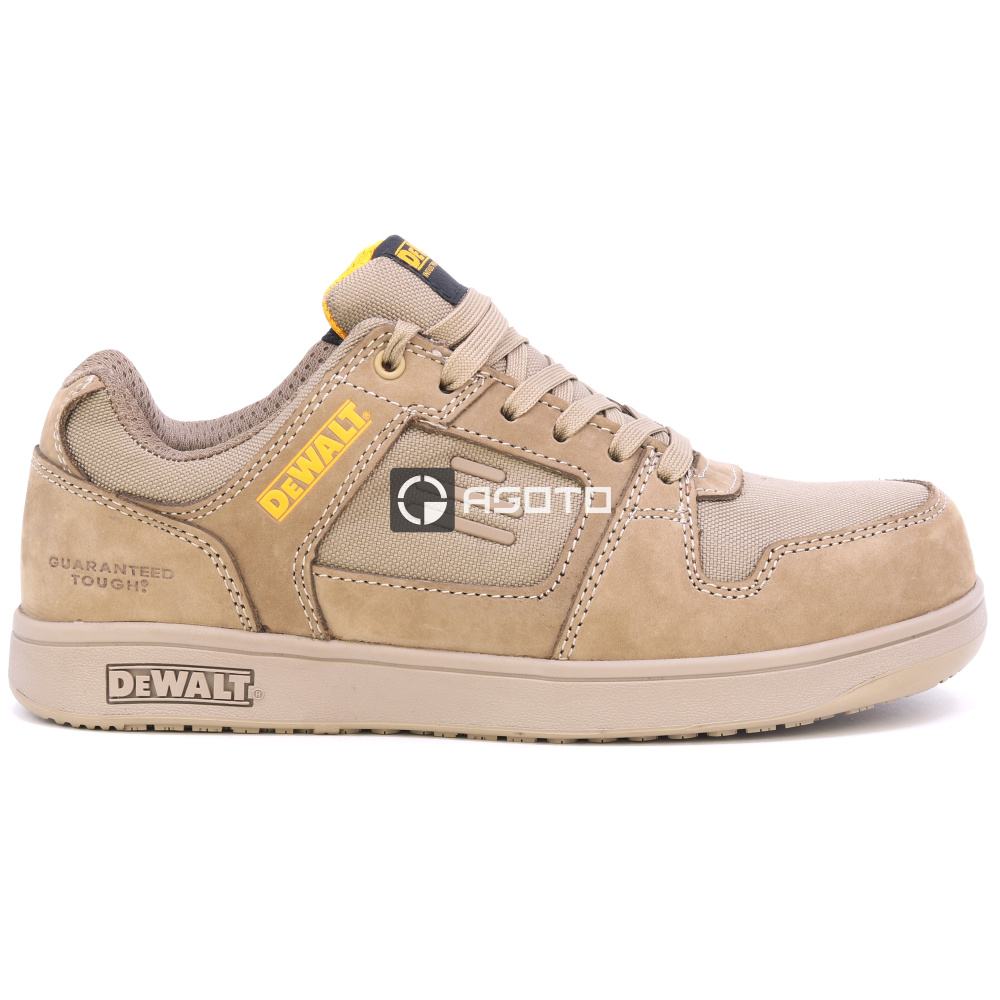 detail DEWALT Macon S1P béžové pánské pracovní tenisky COOLMAX® rychleschnoucí