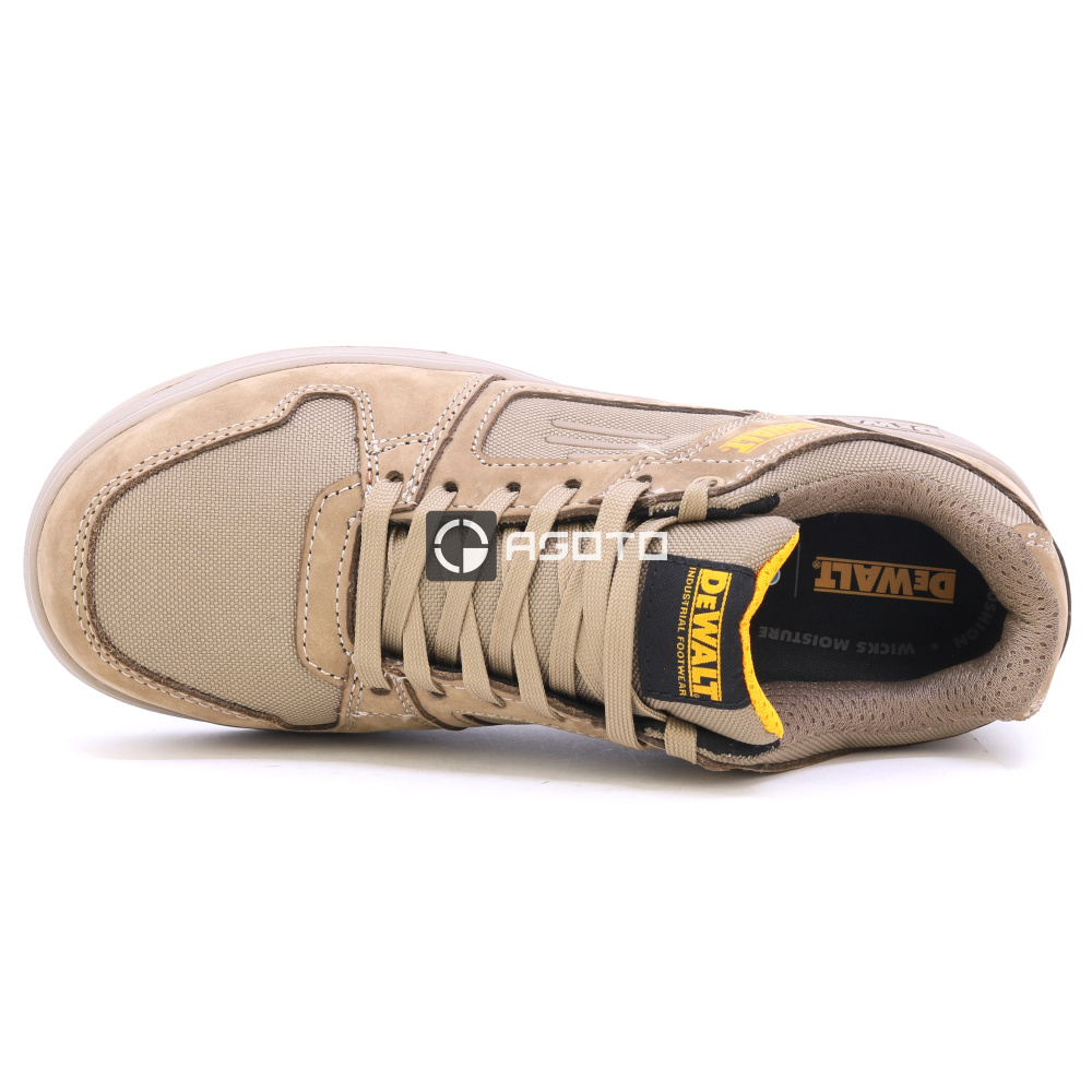 detail DEWALT Macon S1P béžové pánské pracovní tenisky COOLMAX® rychleschnoucí