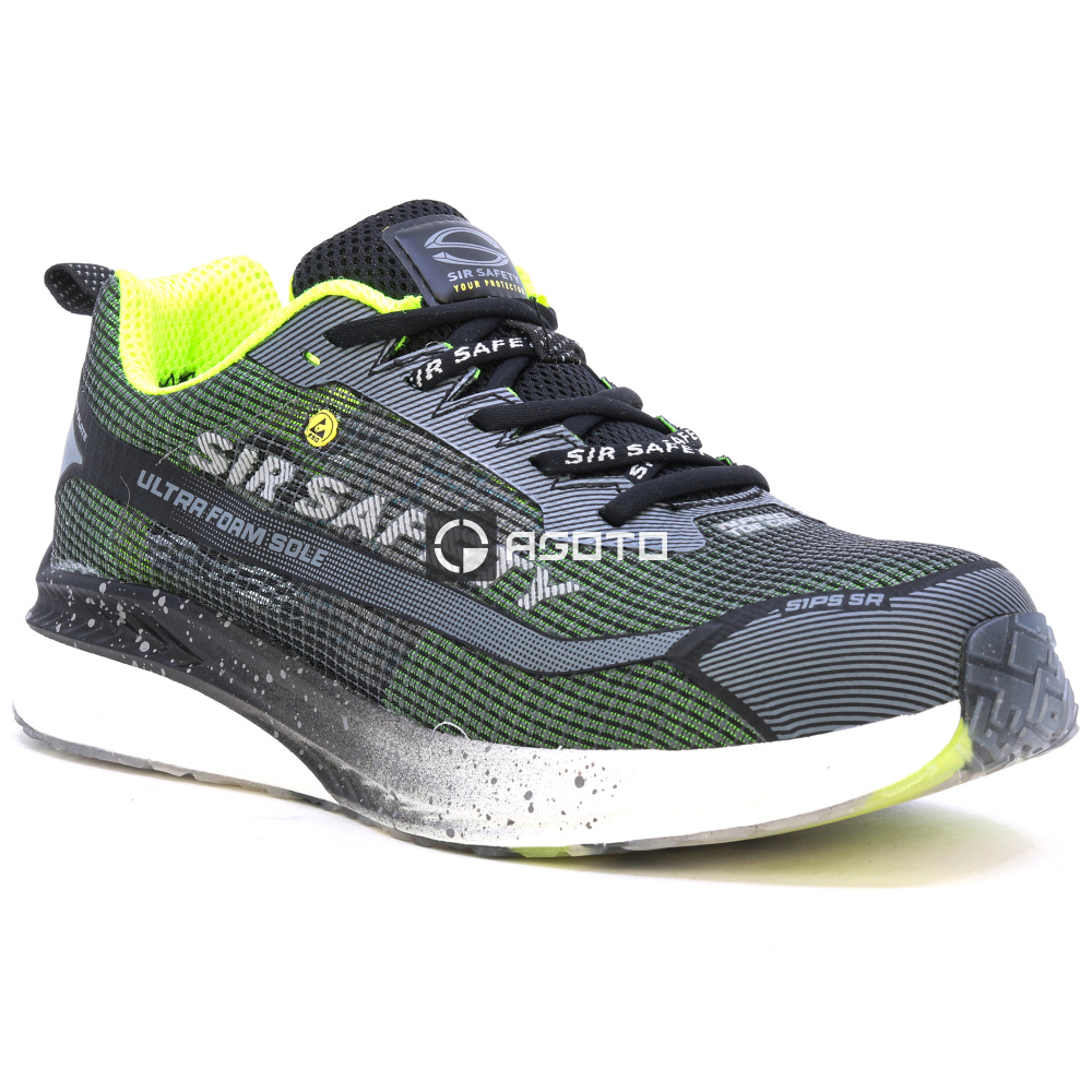 detail SIR Exotic S1P šedá pánská pracovní obuv z extrémně prodyšného materiálu