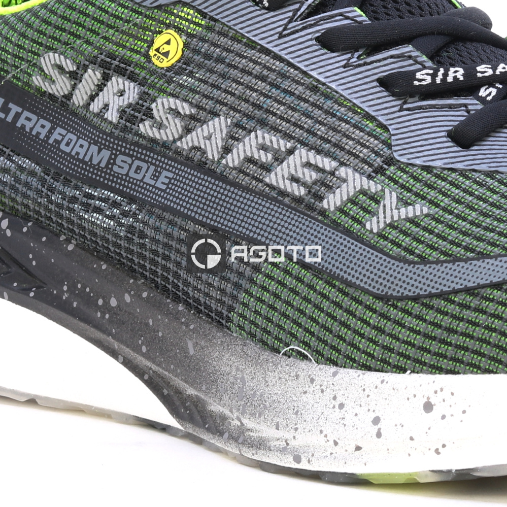 detail SIR Exotic S1P šedá pánská pracovní obuv z extrémně prodyšného materiálu