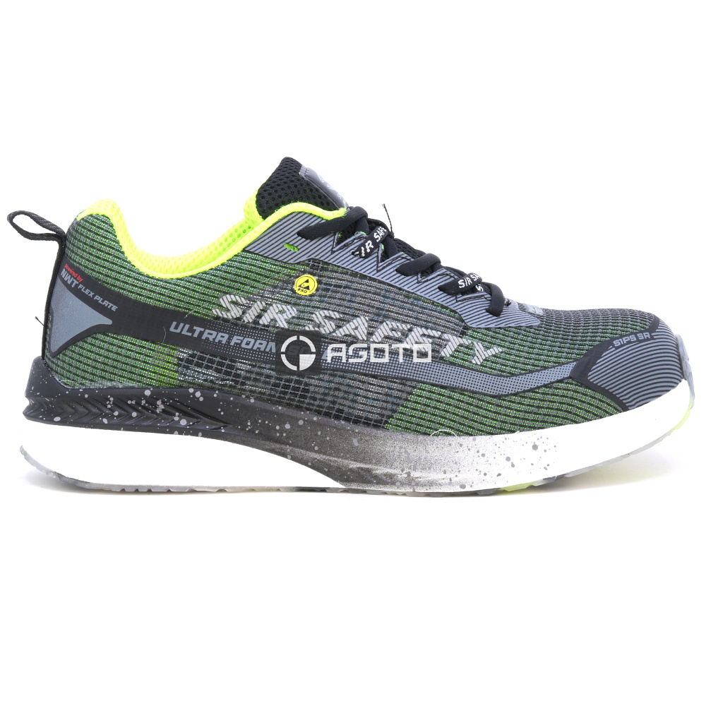 detail SIR Exotic S1P šedá pánská pracovní obuv z extrémně prodyšného materiálu