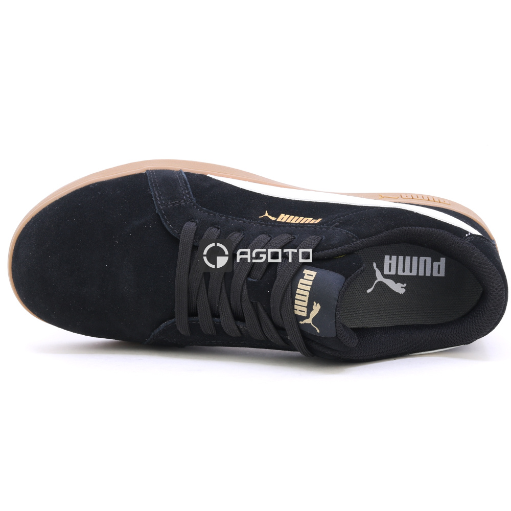 detail PUMA Iconic low S1P ESD blk/gum černá pánská pracovní obuv