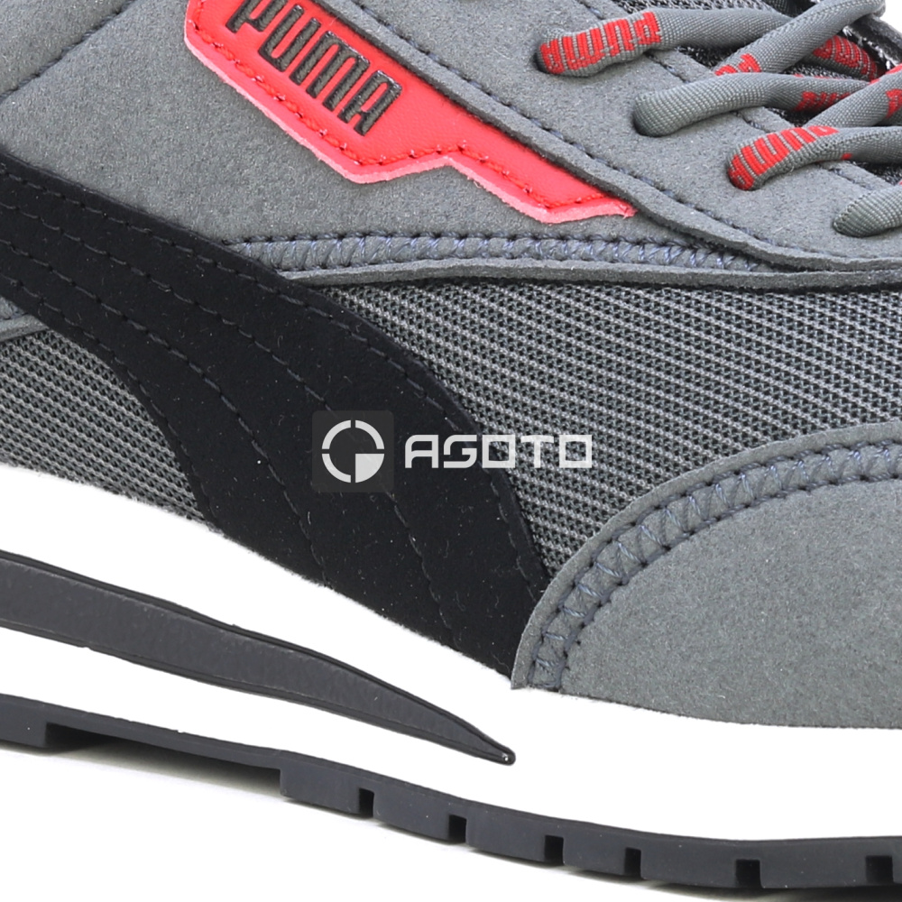 detail PUMA Rider Grey Low S1PS ESD šedá pánská pracovní obuv