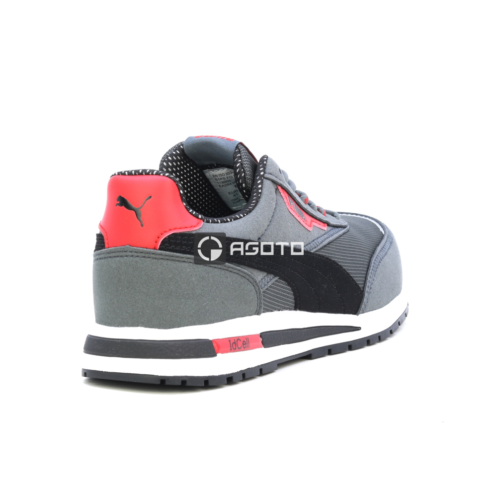 detail PUMA Rider Grey Low S1PS ESD šedá pánská pracovní obuv