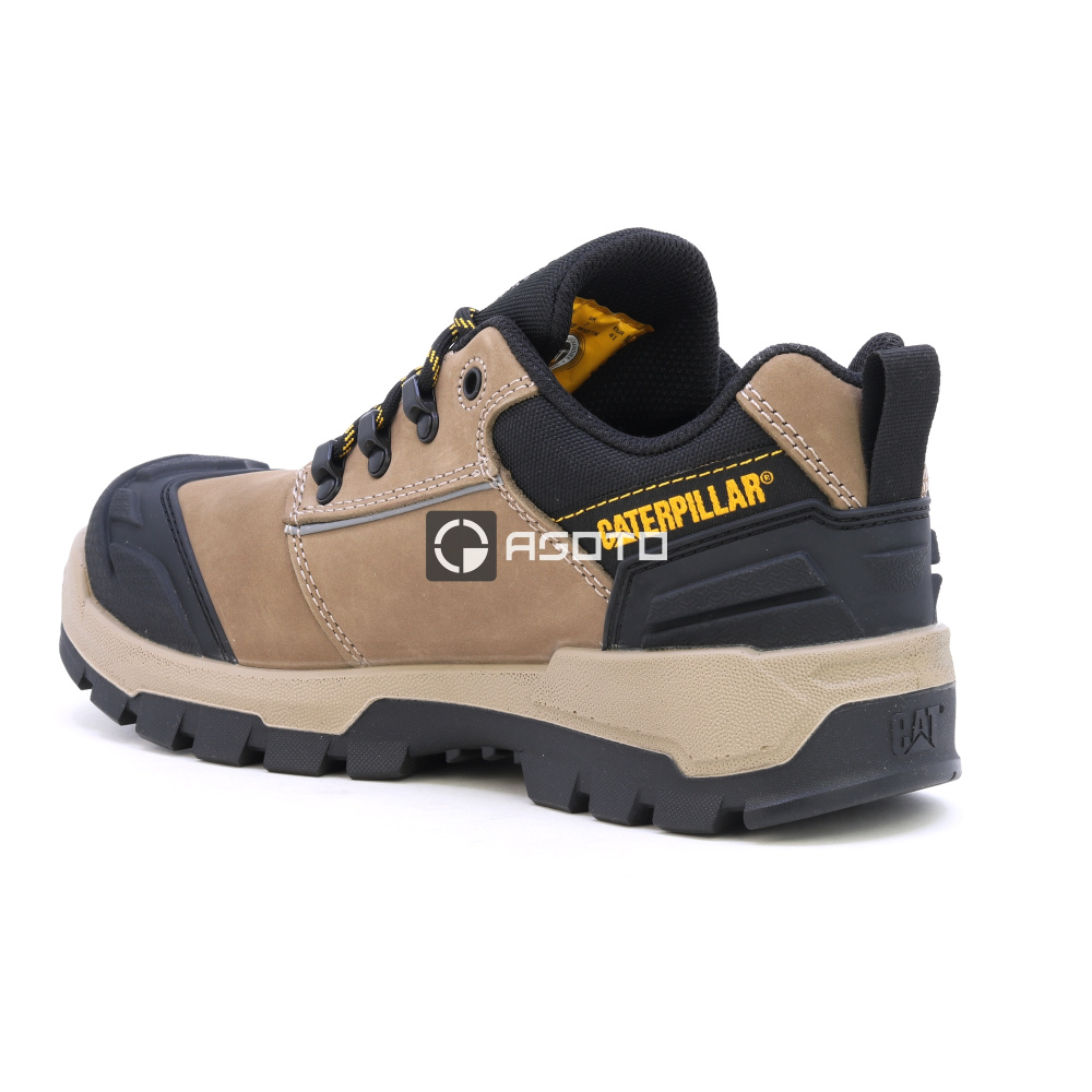 detail Caterpillar pánská kožená pracovní obuv Striver XL Low S3 FO HRO béžová