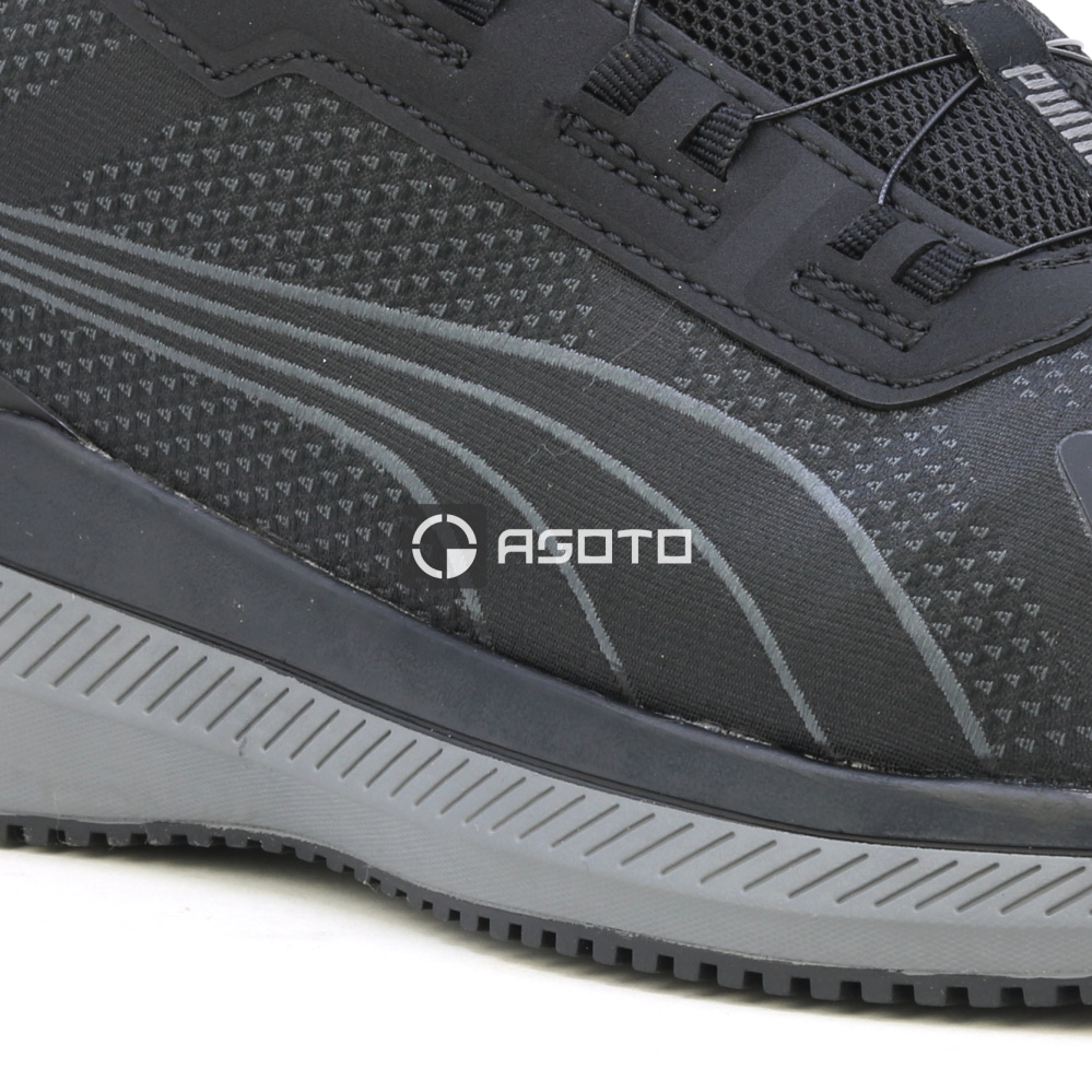 detail PUMA Slide DISC S1P ESD černá pánská pracovní polobotka rychlozavazovací