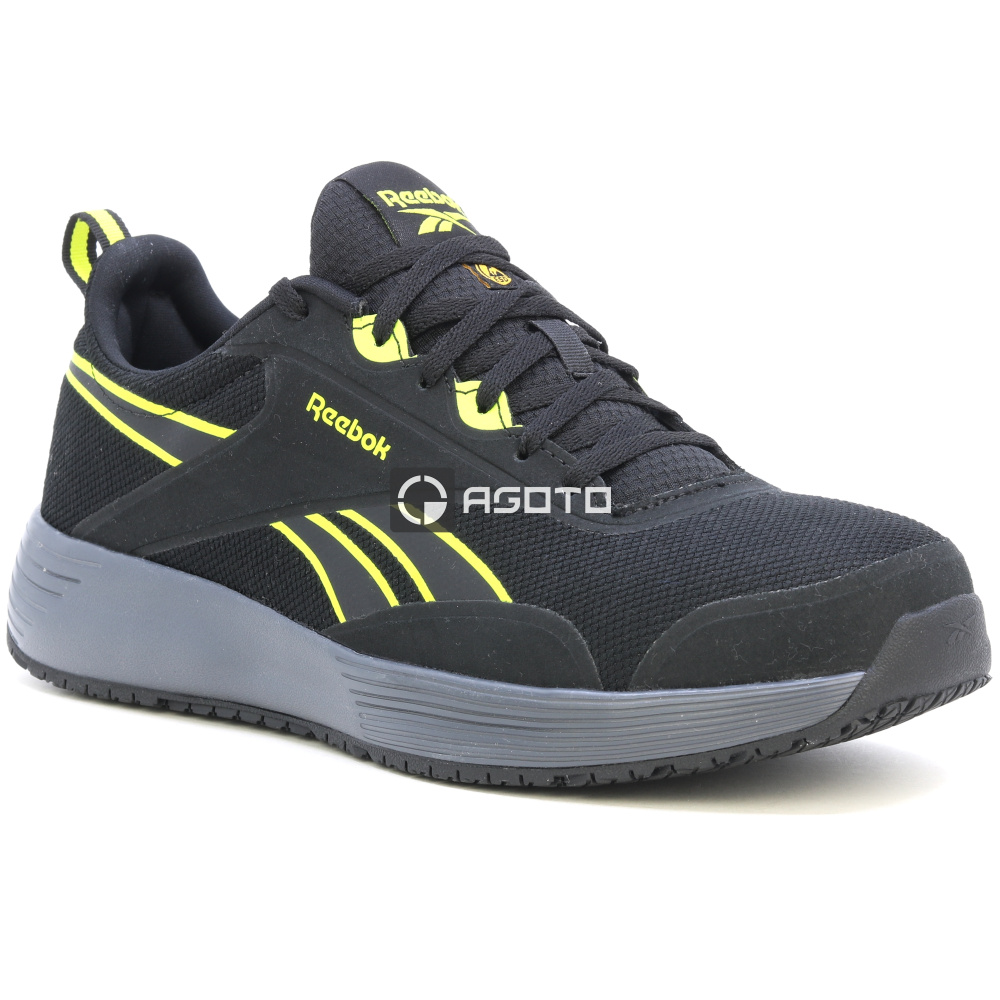 detail REEBOK IB5106 Lite Plus S1P ESD černá pánská lehká pracovní obuv