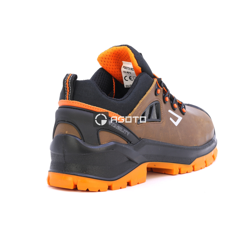 detail BICAP Seal Low S3 hnědá pánská pracovní obuv + ventilační systém Pro Air