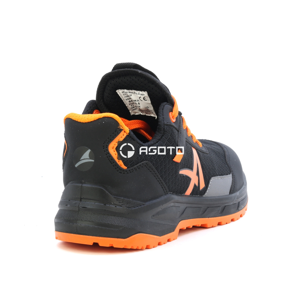 detail ALBATROS Axis Low S1P černá pánská pohodlná pracovní obuv, která dýchá