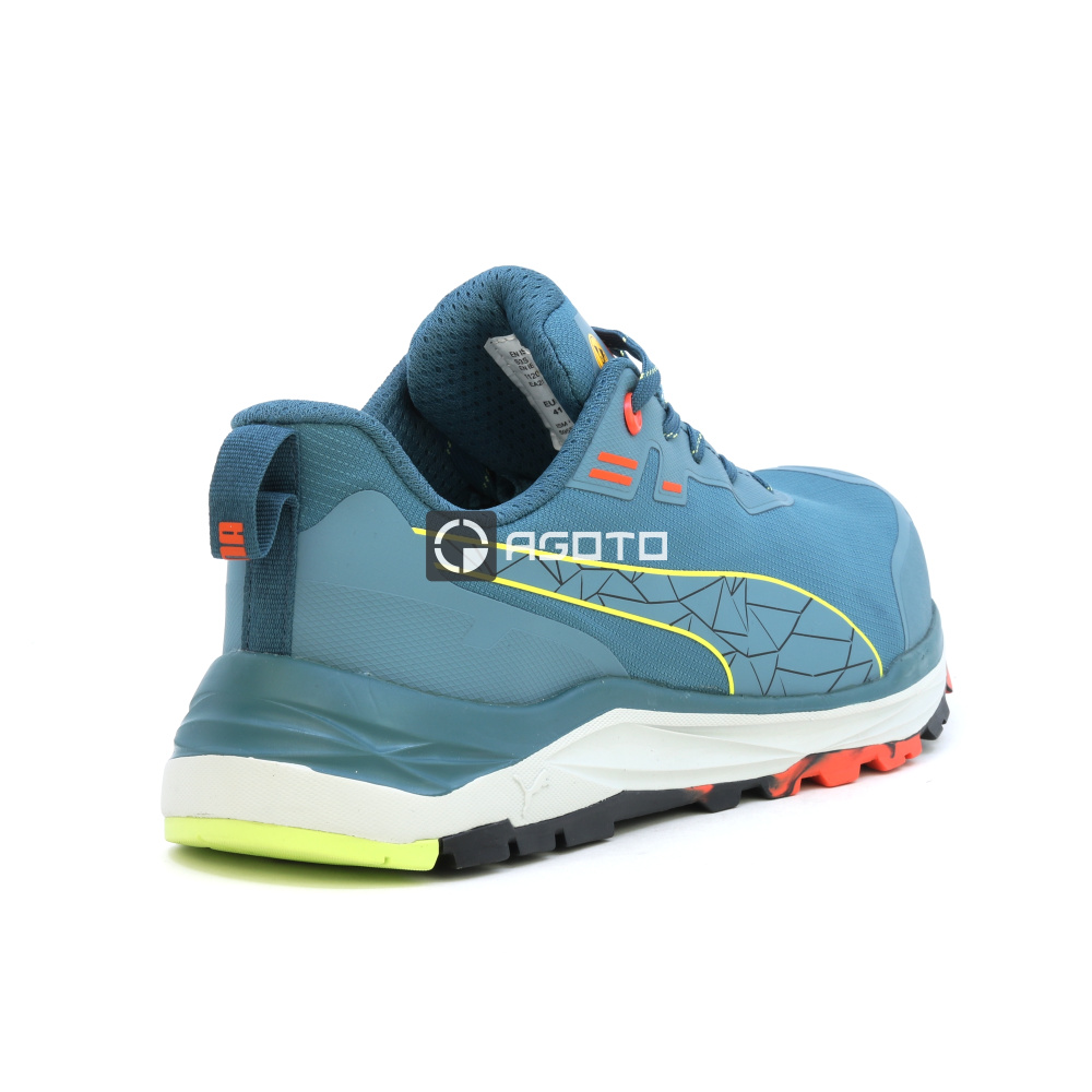 detail PUMA Xplore Low S3 ESD modrá pánská odlehčená pracovní obuv, měkký došlap