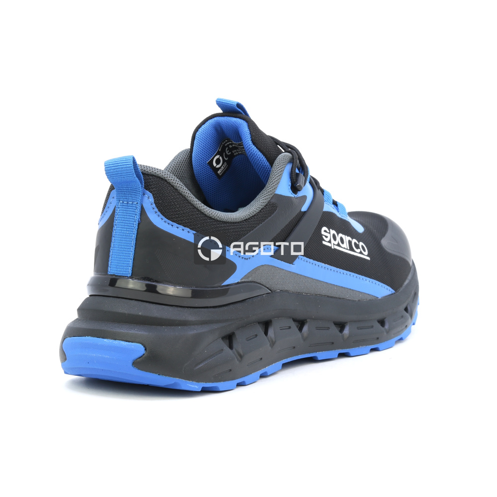 detail SPARCO Moulinon O2 modrá pánská pracovní obuv lehká a měkká na došlap