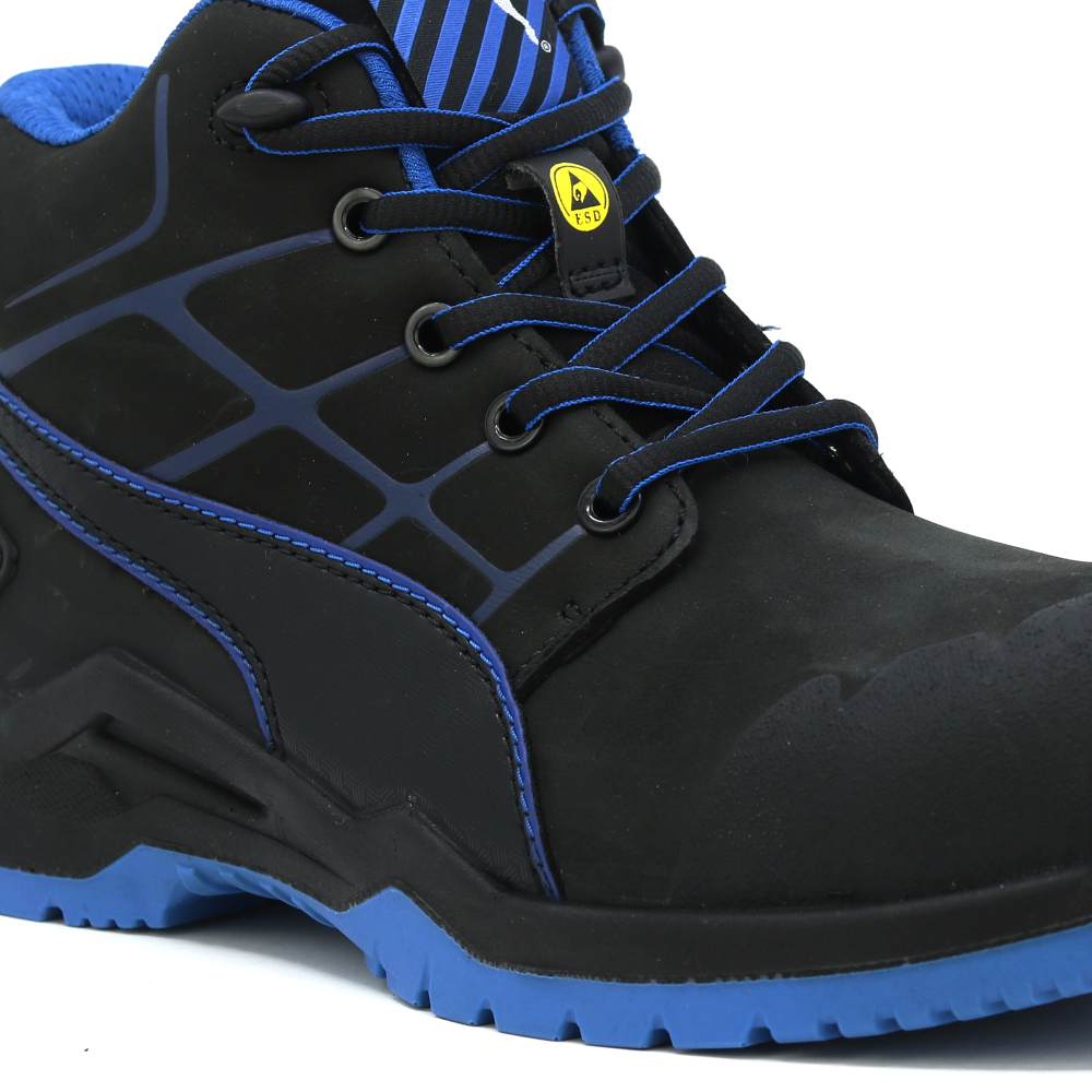detail PUMA Krypton blue Mid S3 ESD Safety shoes