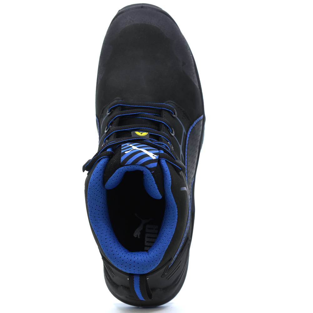 detail PUMA Krypton blue Mid S3 ESD Safety shoes