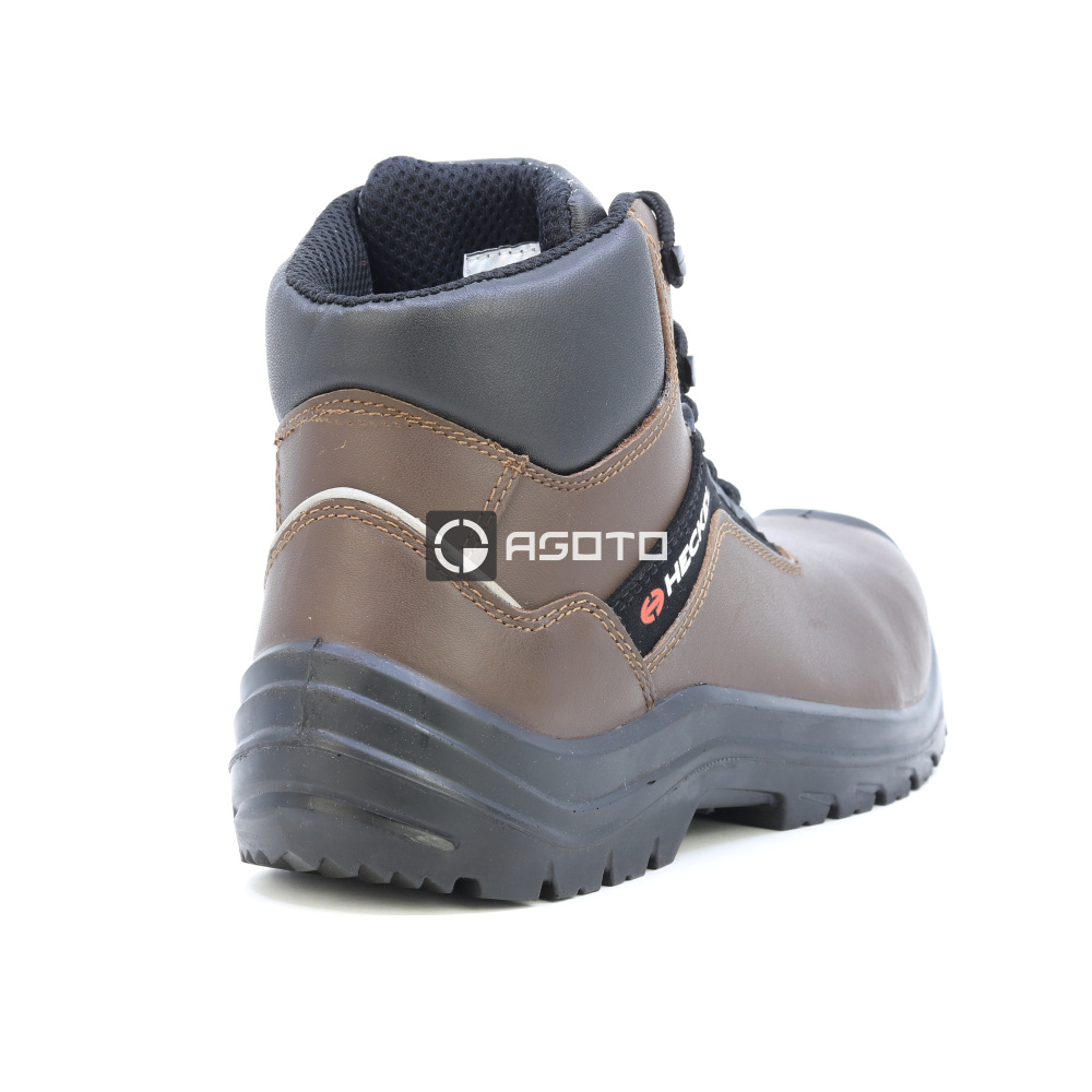 detail HECKEL Suxxeed Offroad High S3 hnědá pánská pracovní obuv