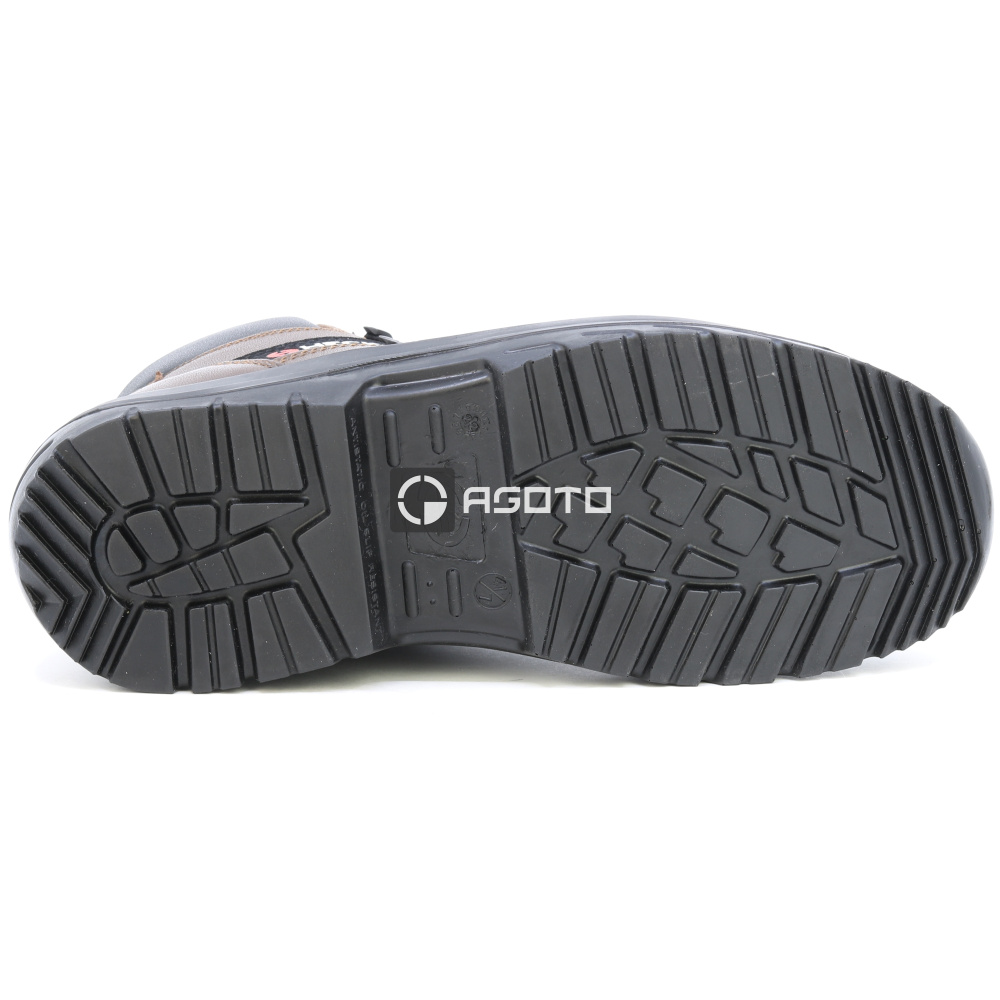 detail HECKEL Suxxeed Offroad High S3 hnědá pánská pracovní obuv