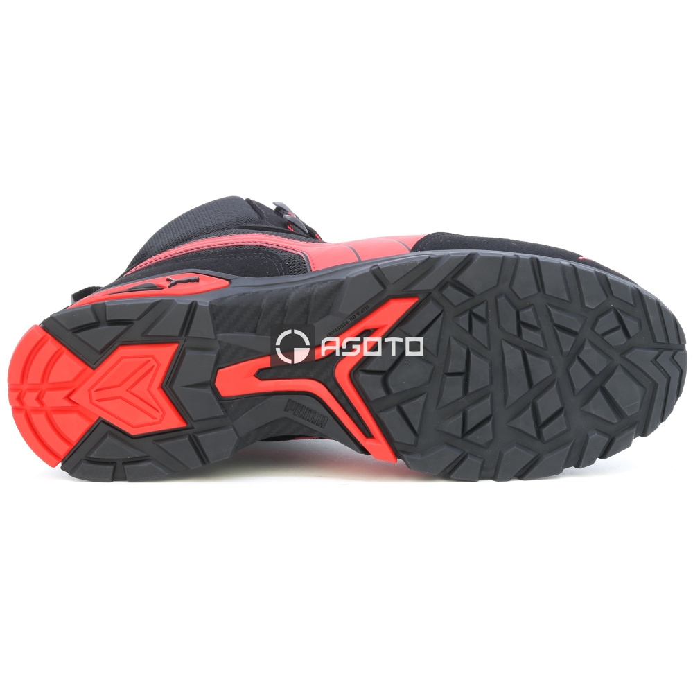 detail PUMA Madrid Mid S1P černá pánská pracovní obuv