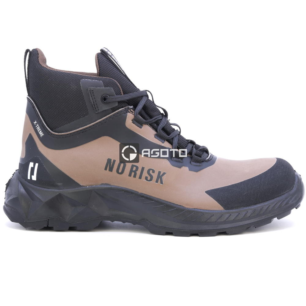 detail NORISK X-TREME Mid S3 hnědá pánská pracovní obuv
