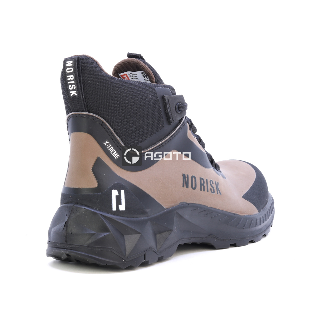 detail NORISK X-TREME Mid S3 hnědá pánská pracovní obuv