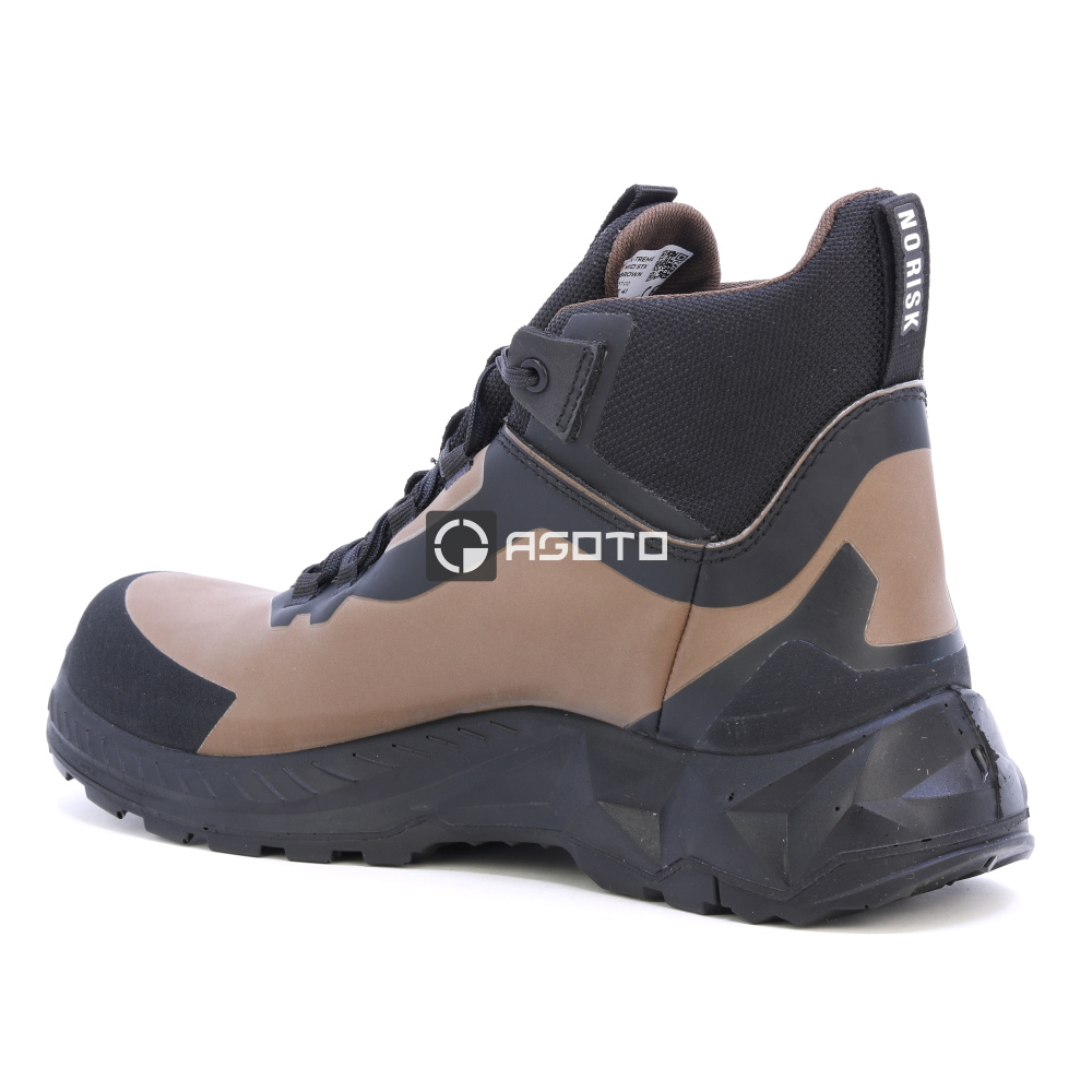 detail NORISK X-TREME Mid S3 hnědá pánská pracovní obuv