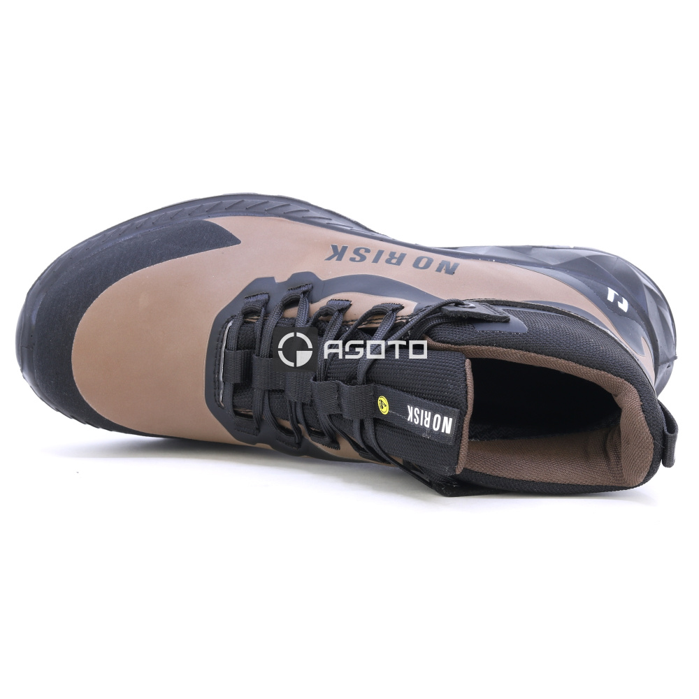 detail NORISK X-TREME Mid S3 hnědá pánská pracovní obuv