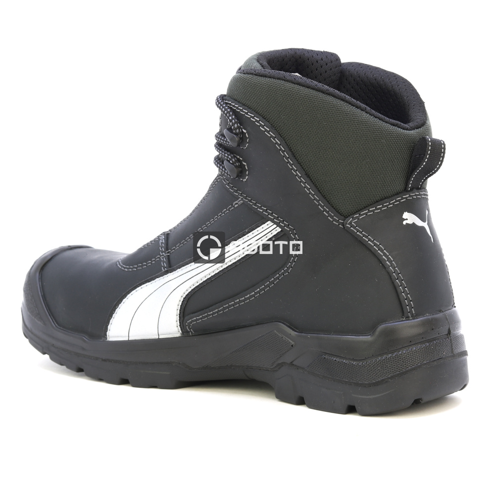 detail PUMA Cascades MID S3 černá pánská pracovní obuv