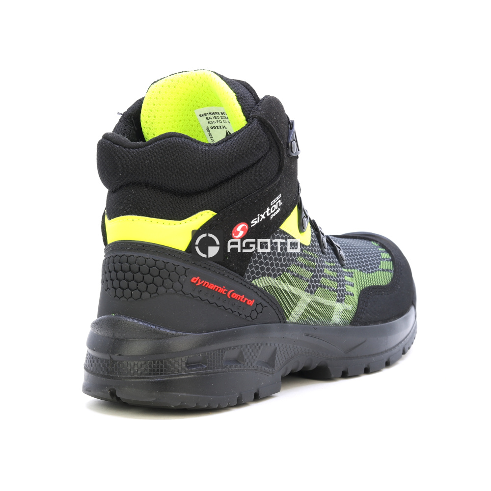 detail SIXTON Sestriere S3 BOA ESD černá pánská pracovní obuv